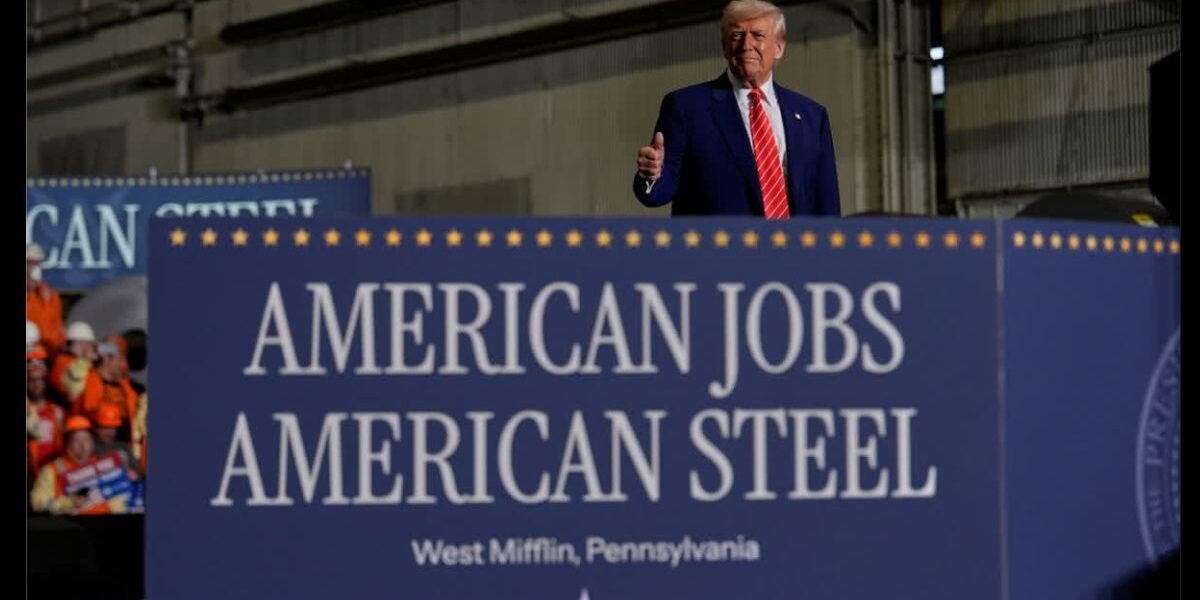 trump foreign steel tariff 50 percent announcement