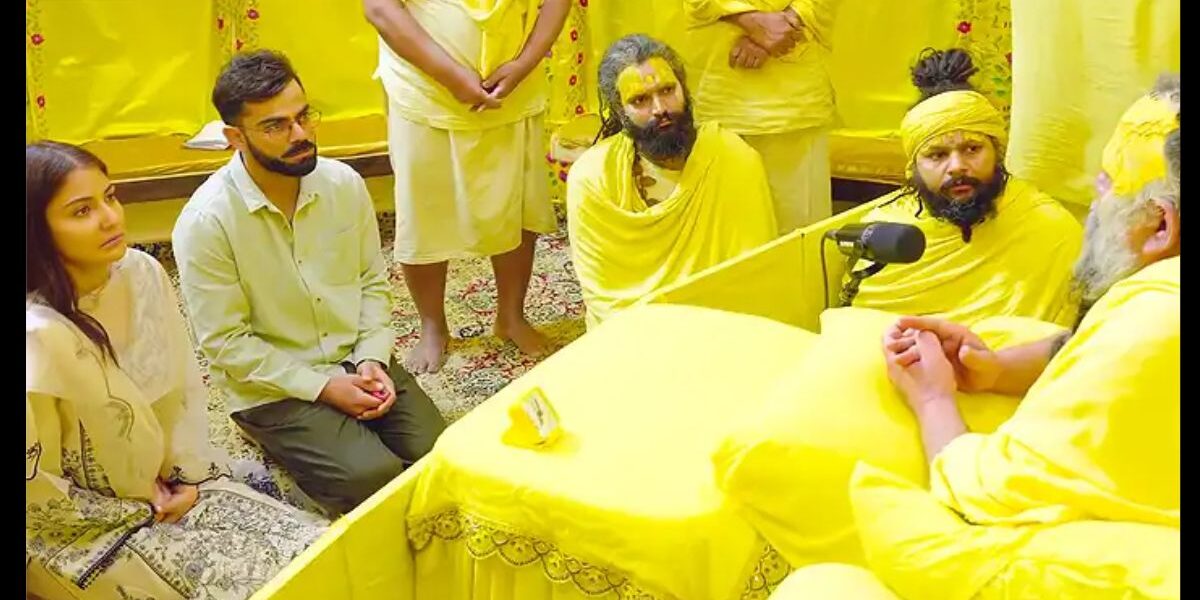 After retirement from Test cricket, Virat Kohli took blessings in Vrindavan with Anushka Sharma, asked Premananda Maharaj – "Will everything be accomplished by chanting the name?"