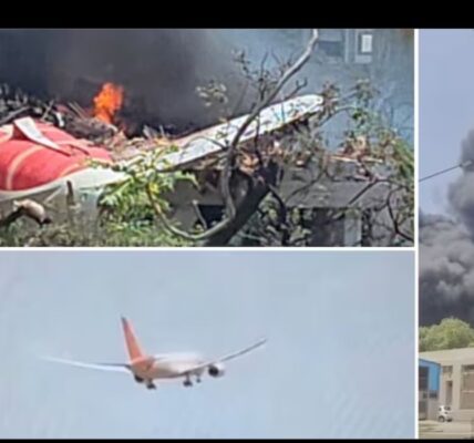 Air India plane crash: Crashed in Ahmedabad, former CM Vijay Rupani also on board