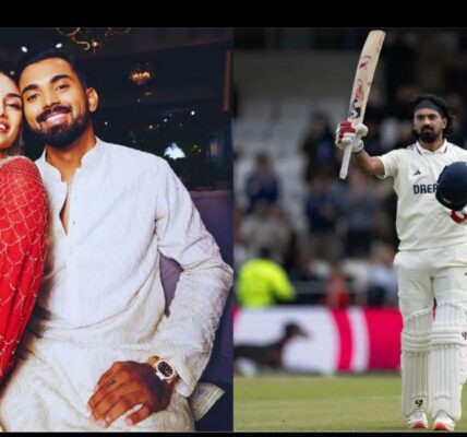 Athiya Shetty posted an emotional post on social media on KL Rahul's century